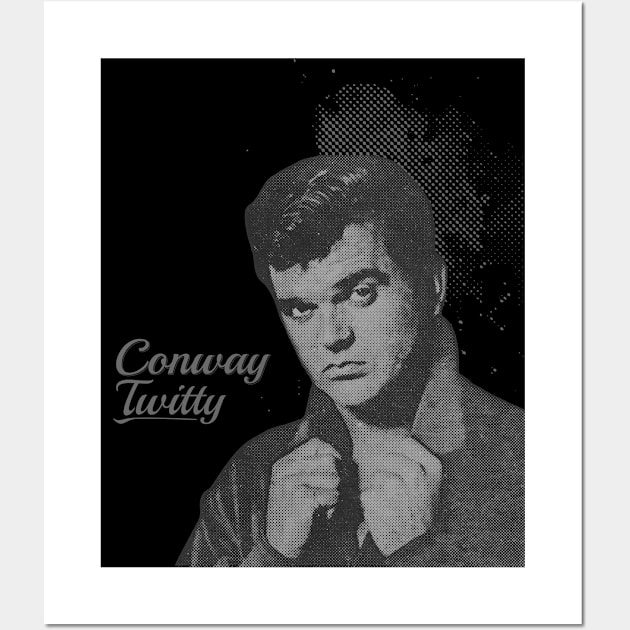 Conway Twitty // illustrations Wall Art by Degiab